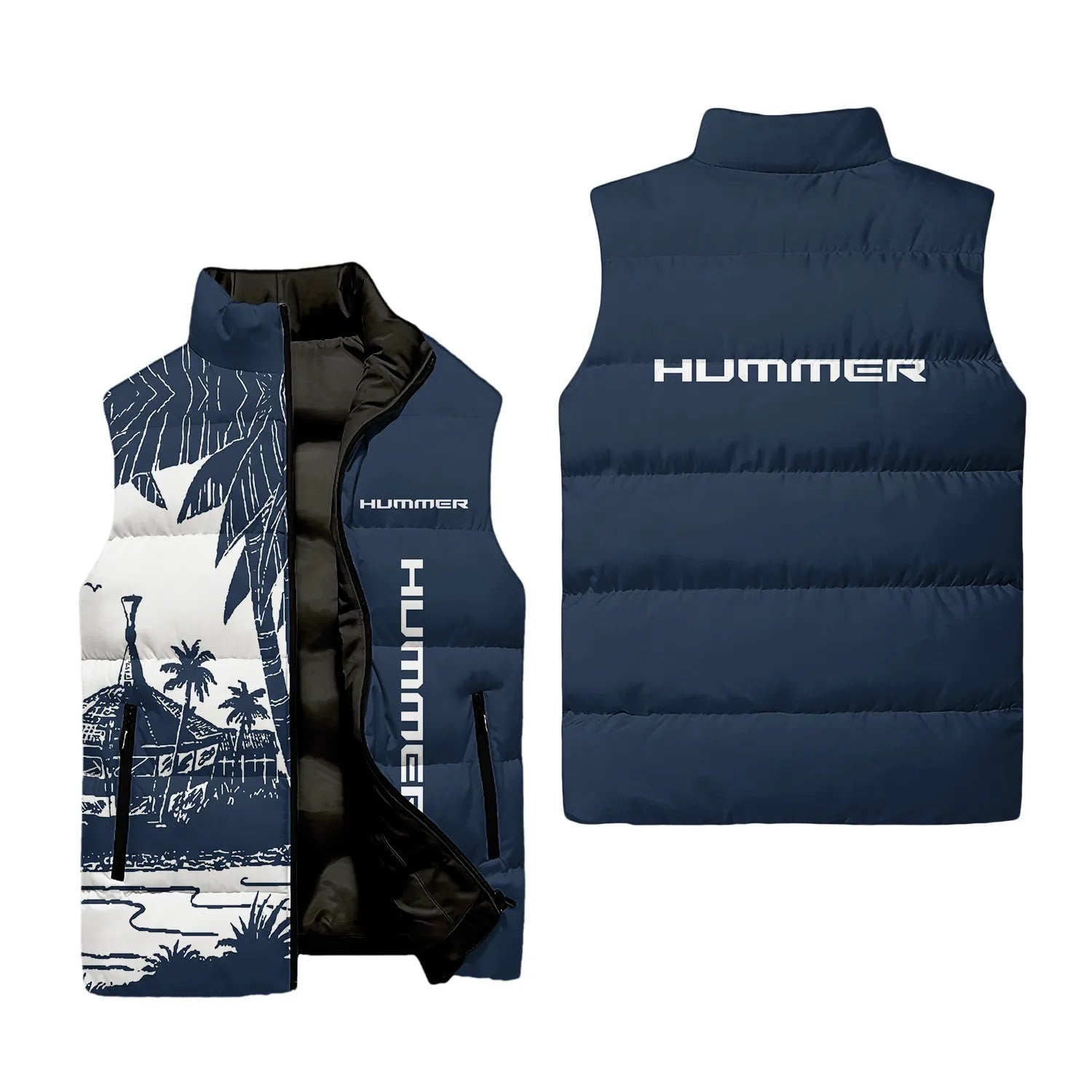 Hummer Sleeveless Puffer Jacket SHW031