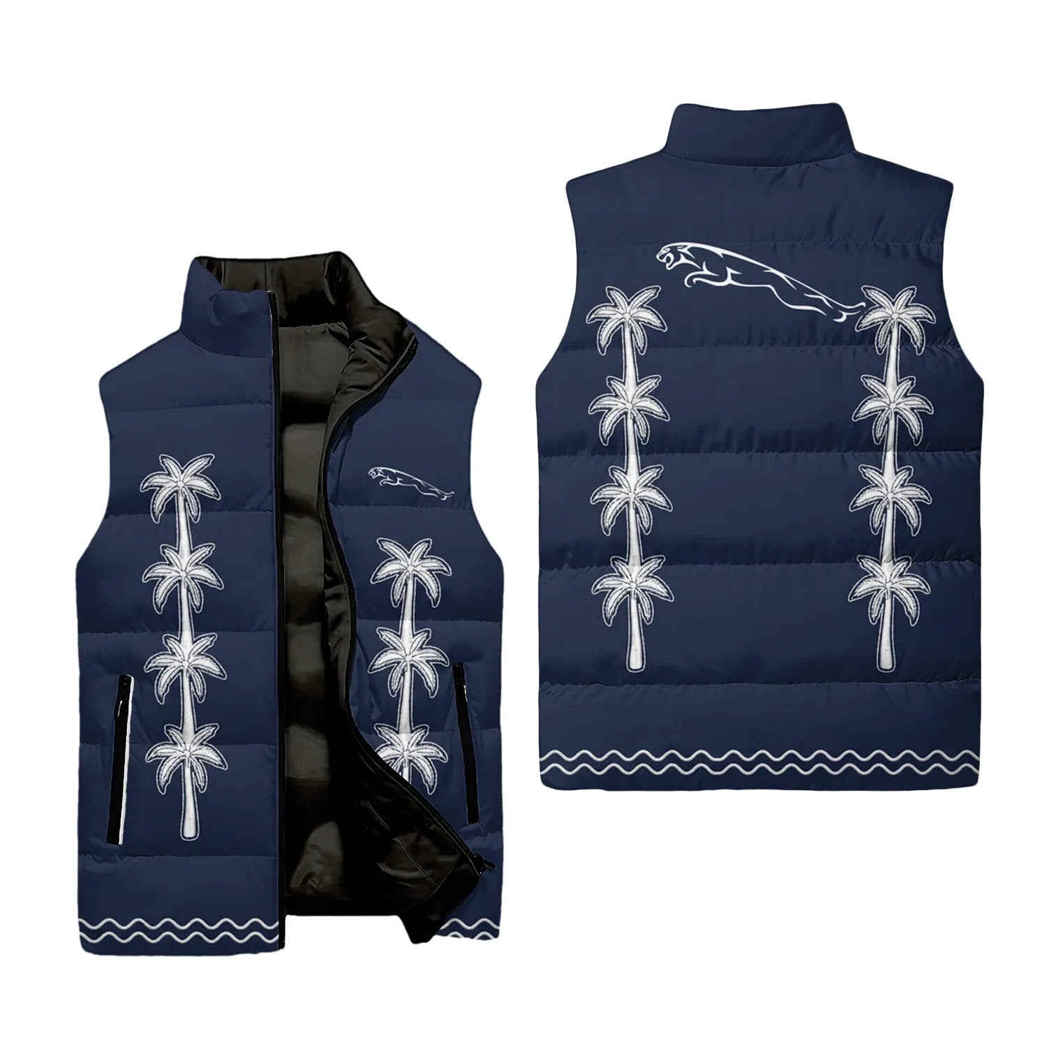 Jaguar Sleeveless Puffer Jacket SHW065