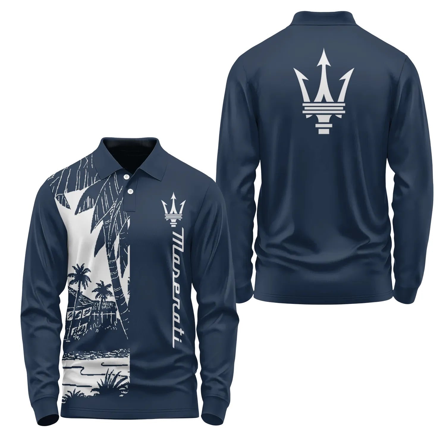 Maserati Long Sleeve Polo SHW031