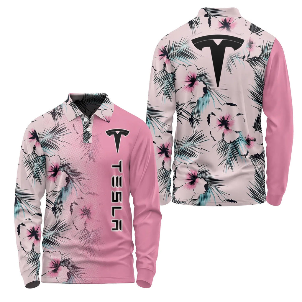 Tesla Long Sleeve Polo SHW056