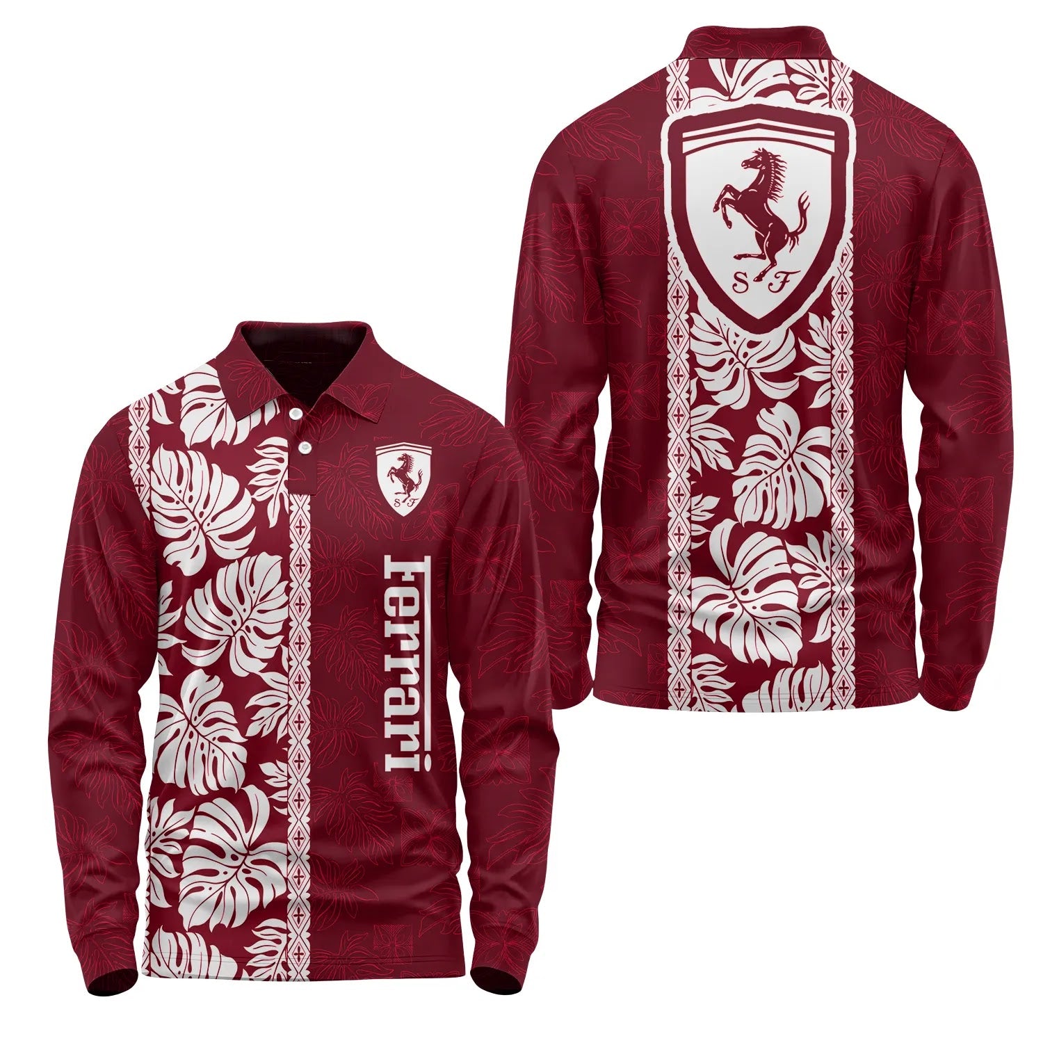 Ferrari Long Sleeve Polo SHW046