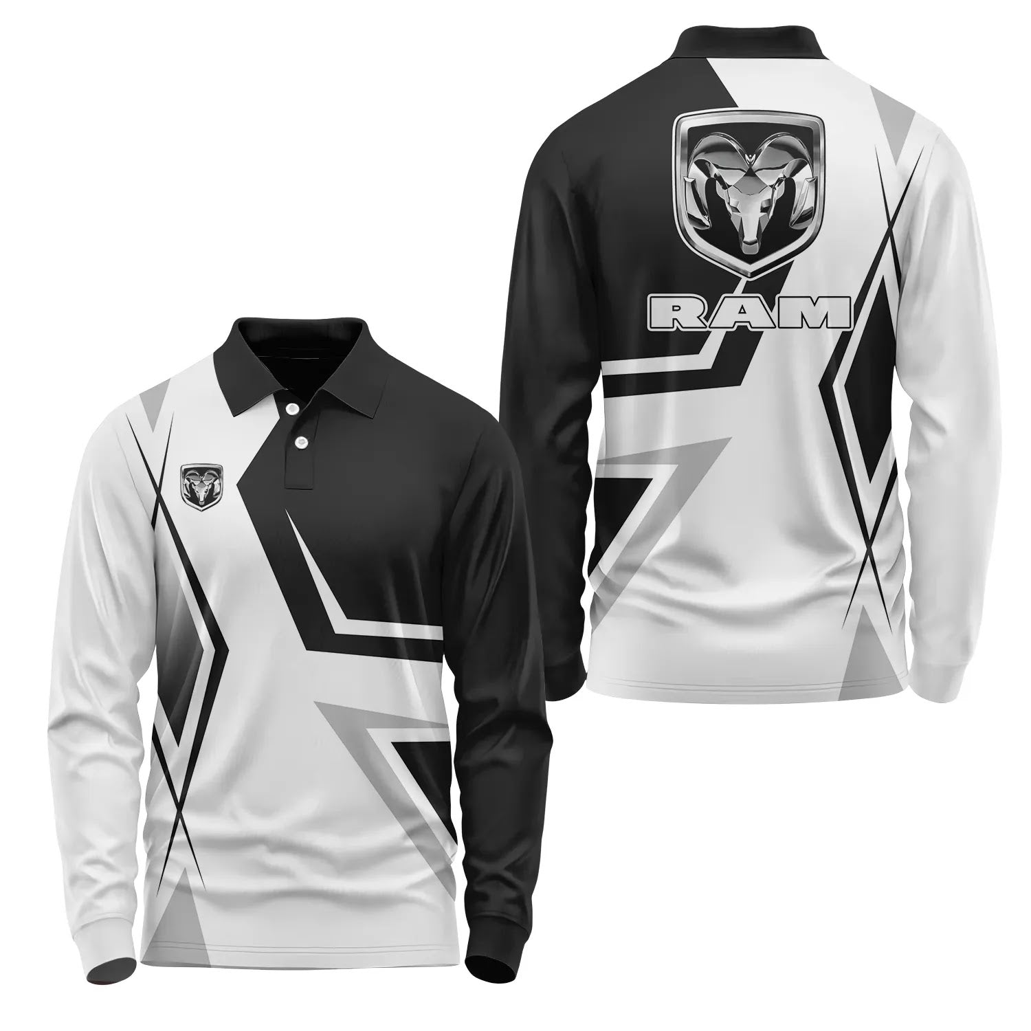 Ram Long Sleeve Polo SC080