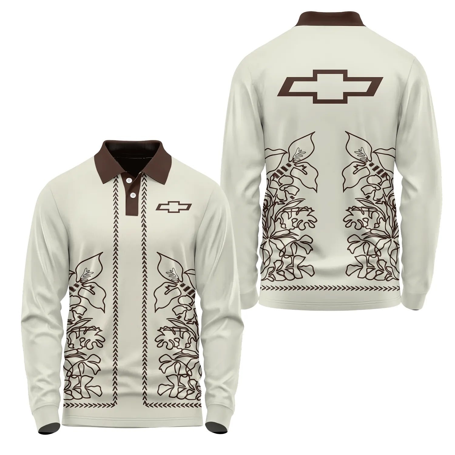 Chevrolet Long Sleeve Polo SHW064