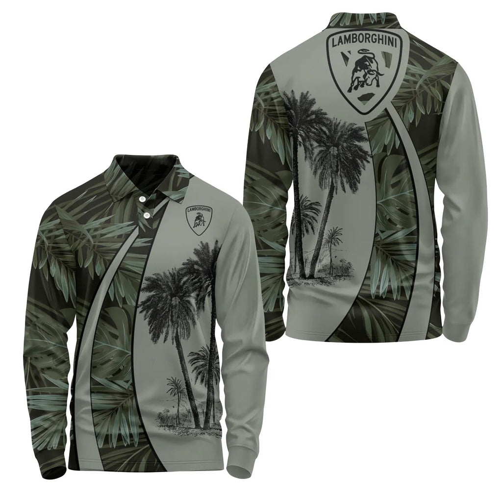 Lamborghini Long Sleeve Polo SHW063