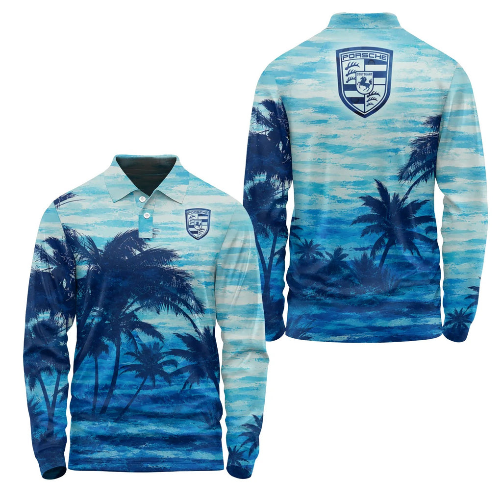 Porsche Long Sleeve Polo SHW048