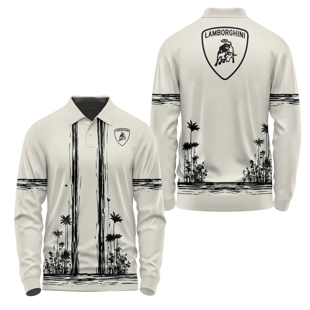 Lamborghini Long Sleeve Polo SHW043