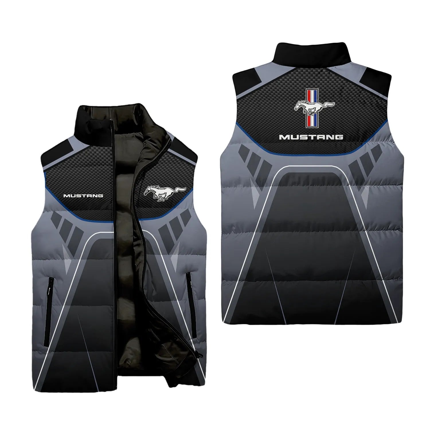 Ford Mustang Sleeveless Puffer Jacket SC088