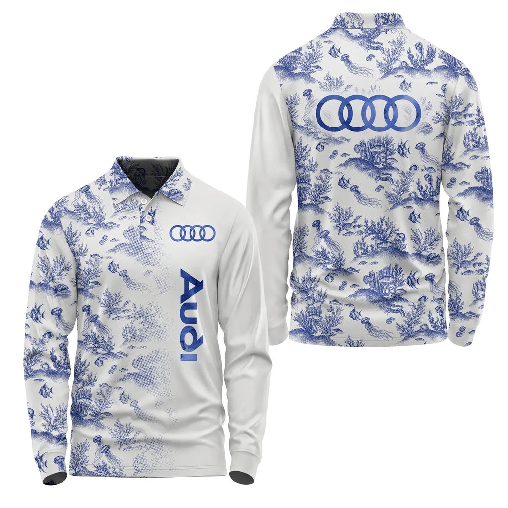 Audi Long Sleeve Polo SHW009
