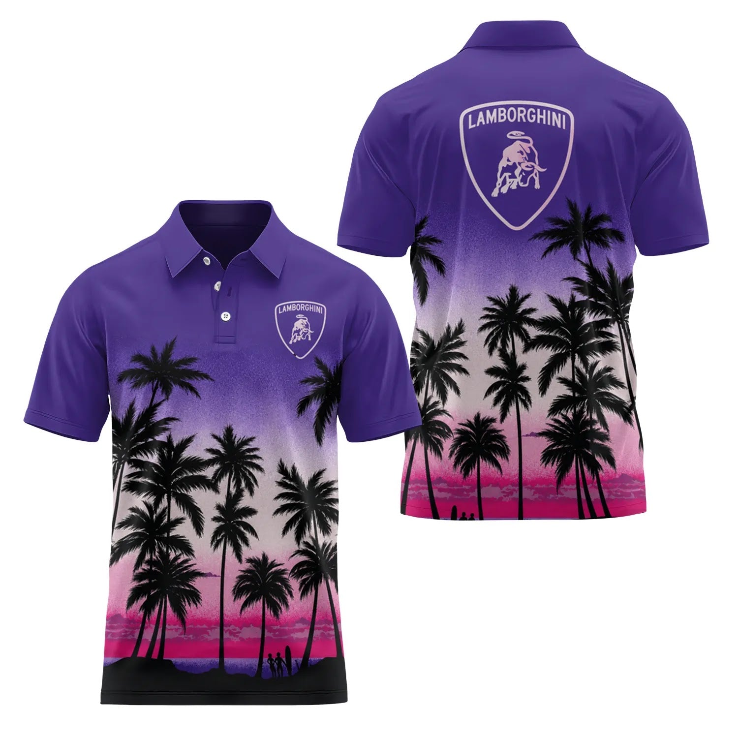 Lamborghini Short Sleeve Polo SHW019