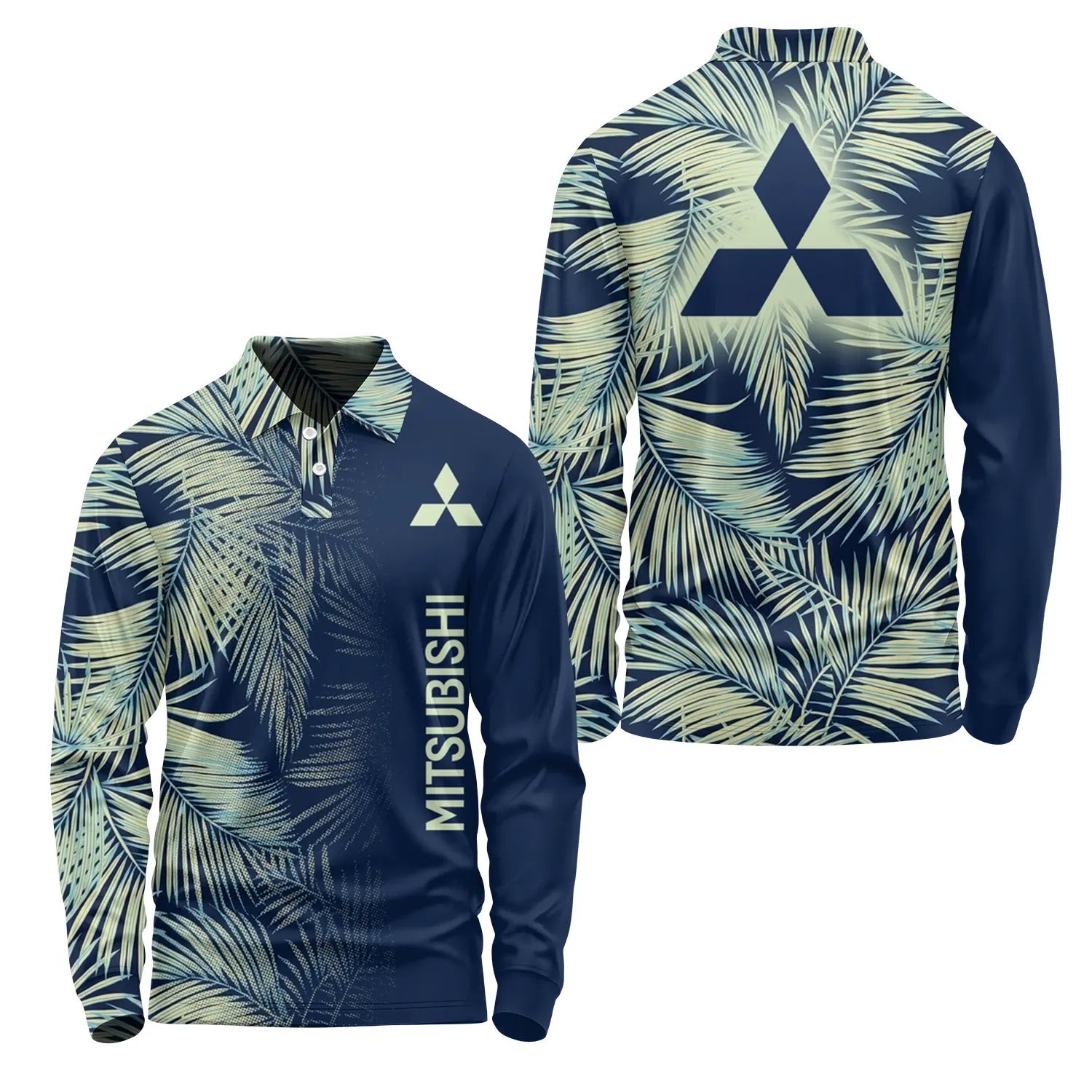 Mitsubishi Long Sleeve Polo SHW003
