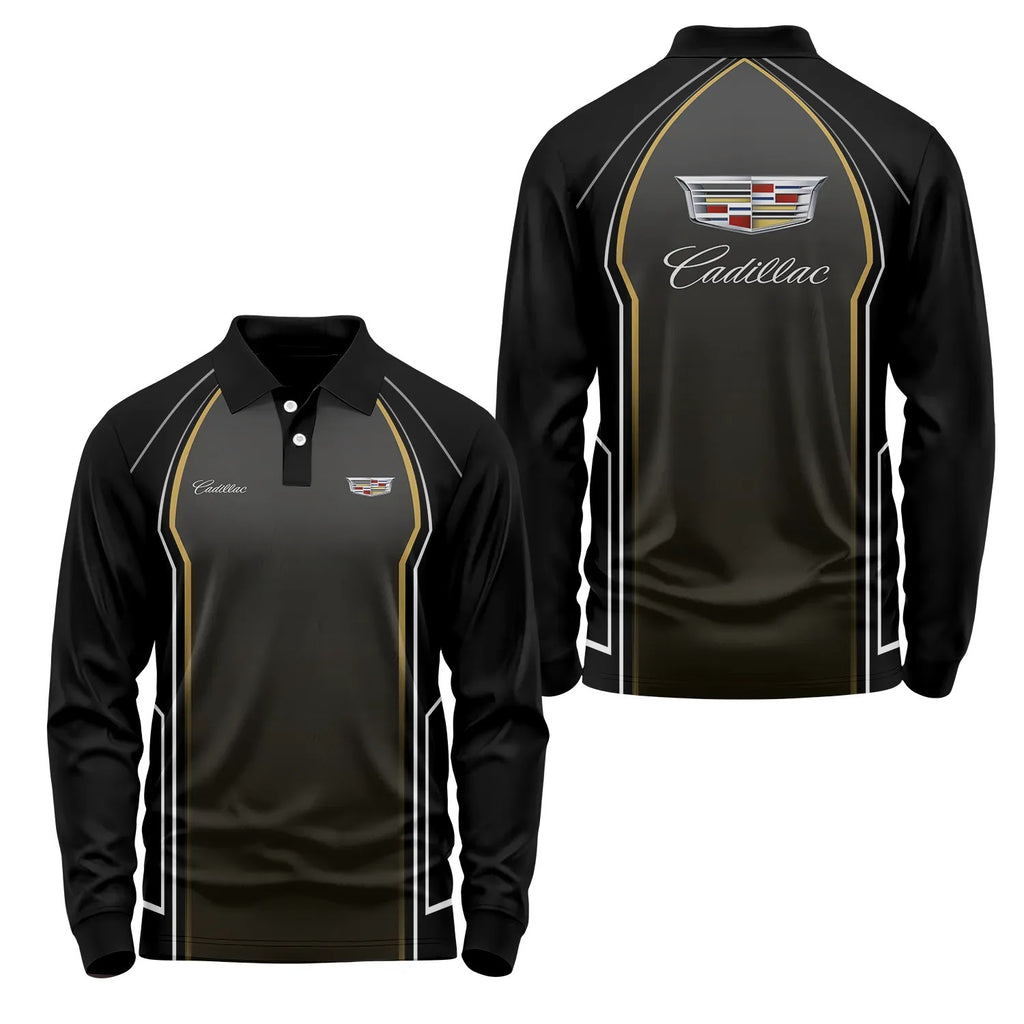 Cadillac Long Sleeve Polo SC061