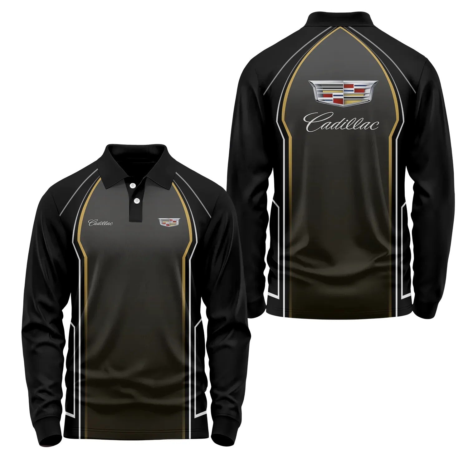 Cadillac Long Sleeve Polo SC061