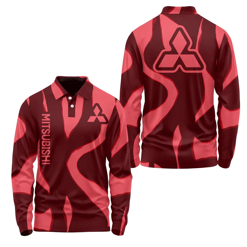Mitsubishi Long Sleeve Polo SHW068