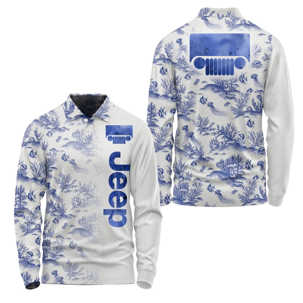 Jeep Long Sleeve Polo SHW009