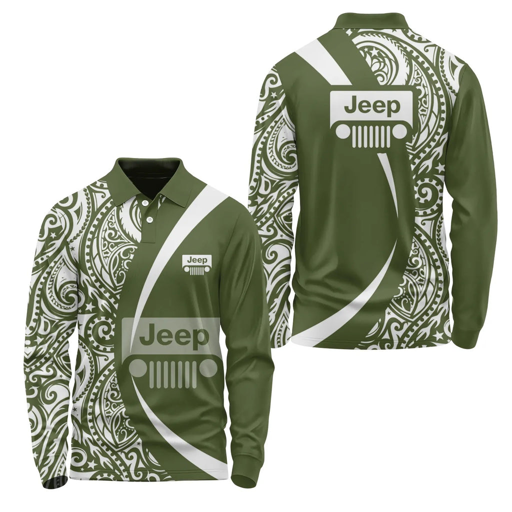 Jeep Long Sleeve Polo SHW072
