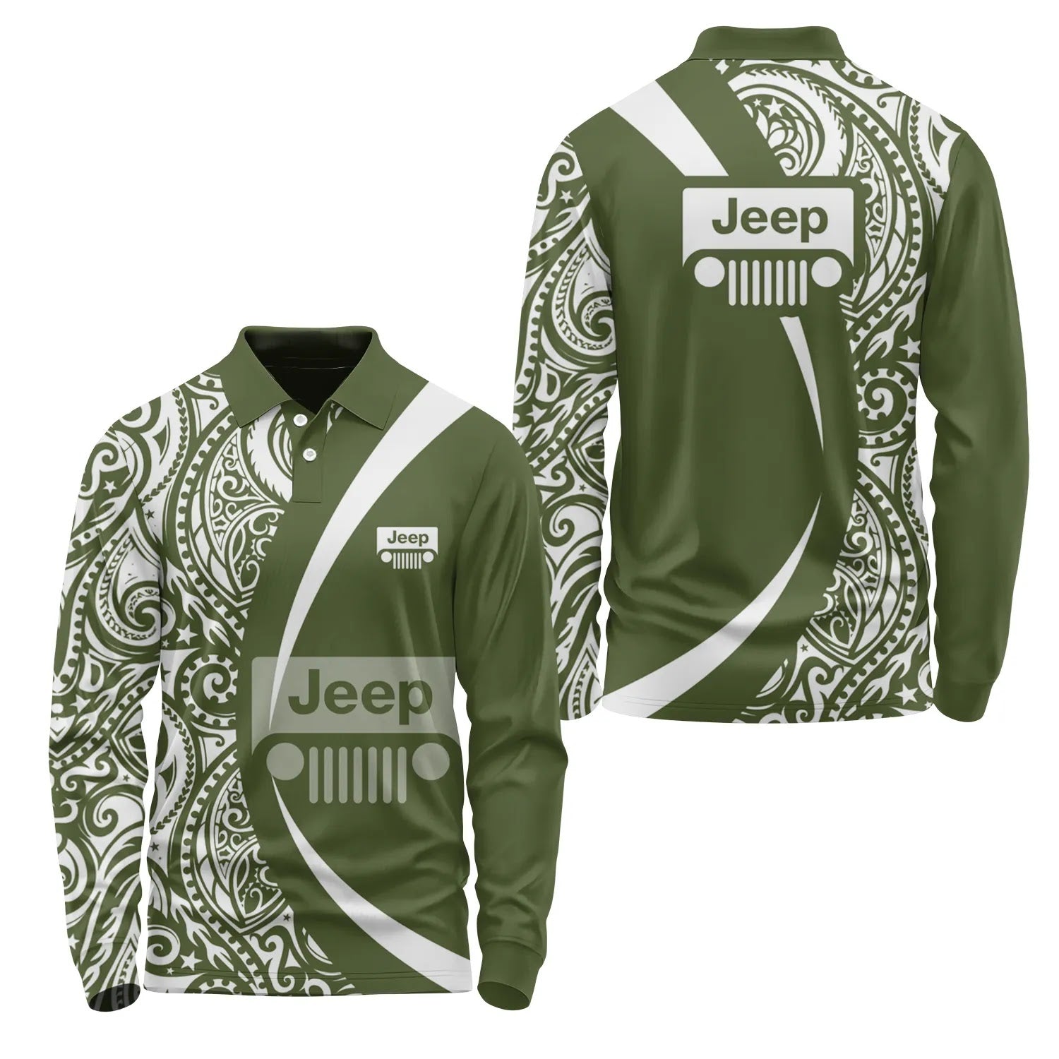 Jeep Long Sleeve Polo SHW072