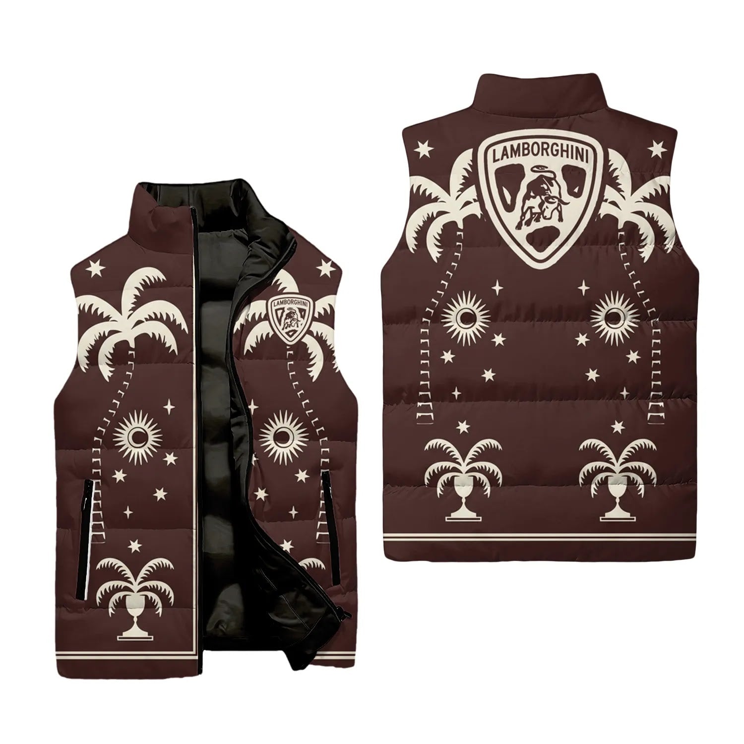 Lamborghini Sleeveless Puffer Jacket SHW066
