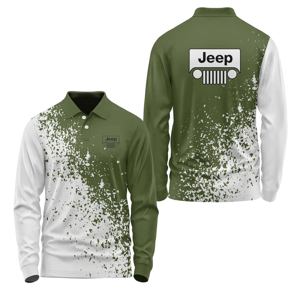 Jeep Long Sleeve Polo SC070