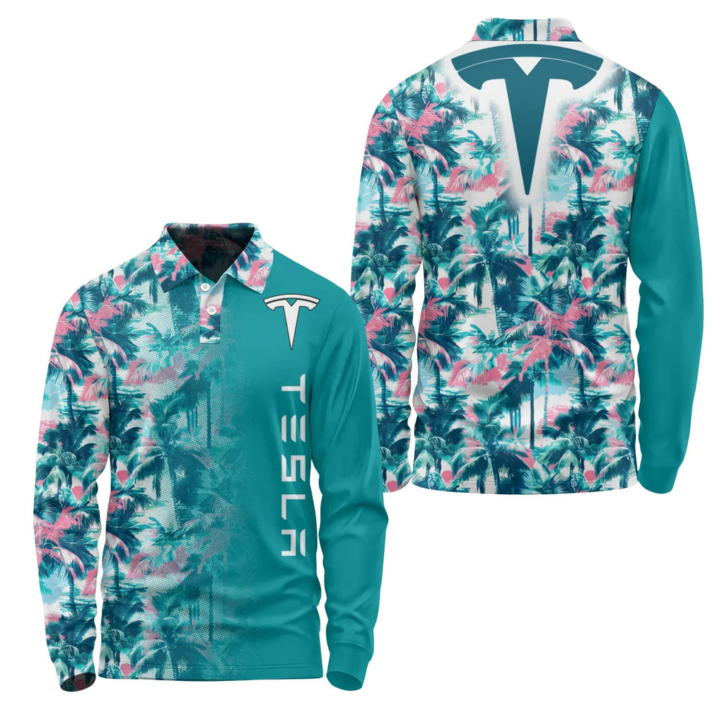 Tesla Long Sleeve Polo SHW061