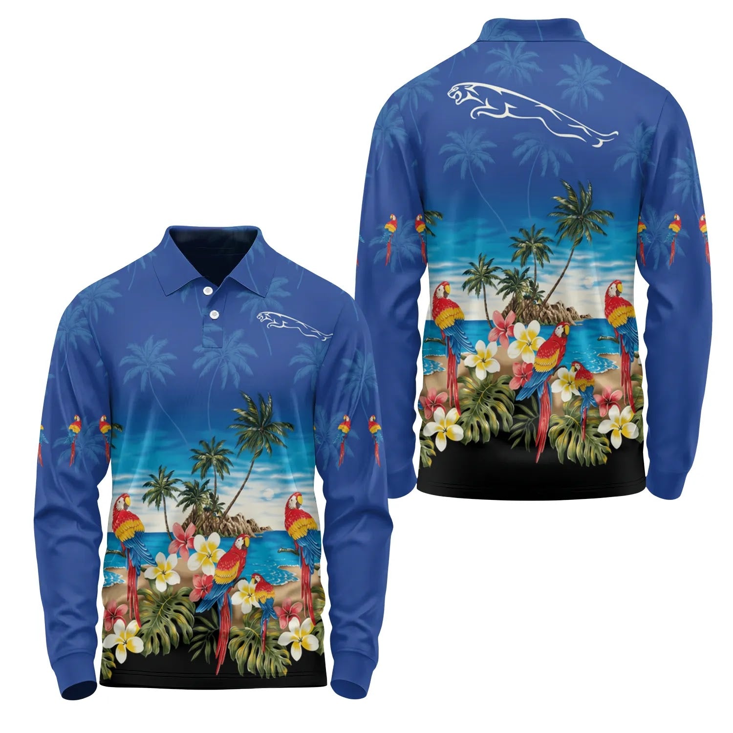 Jaguar Long Sleeve Polo SHW005