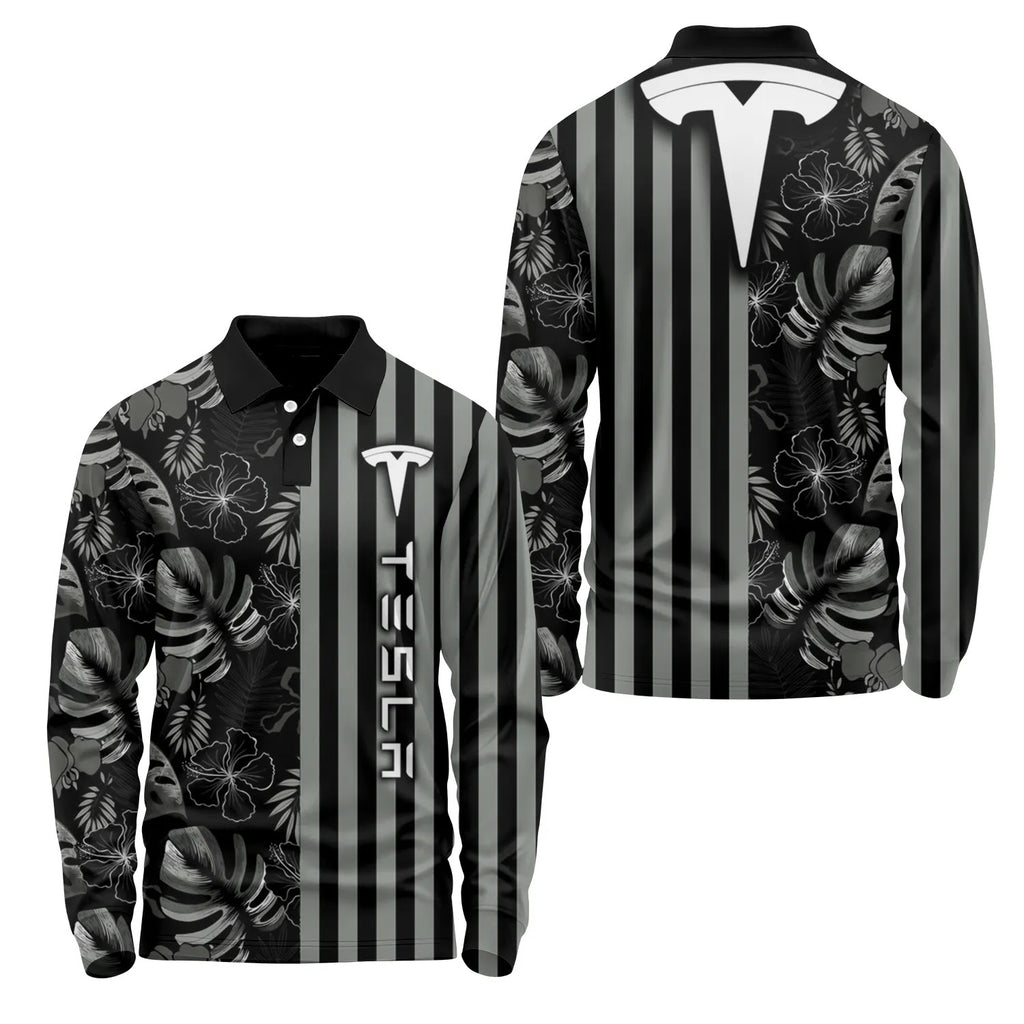 Tesla Long Sleeve Polo SHW040