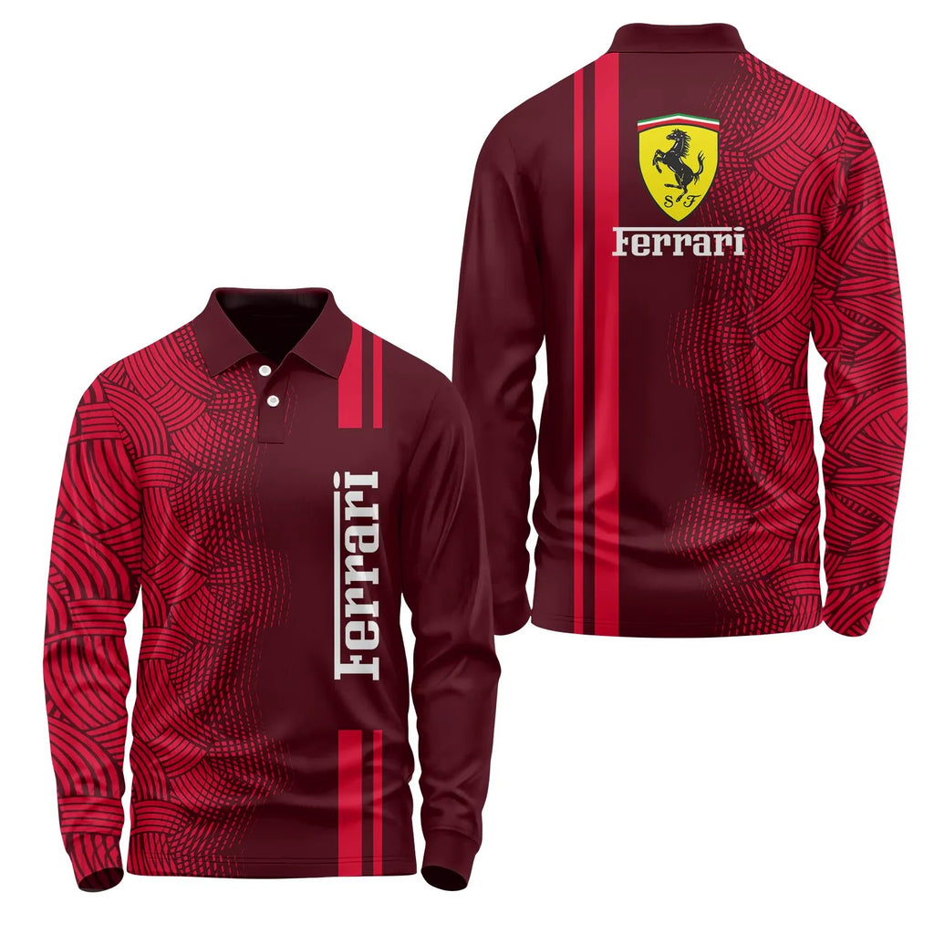Ferrari Long Sleeve Polo SC084