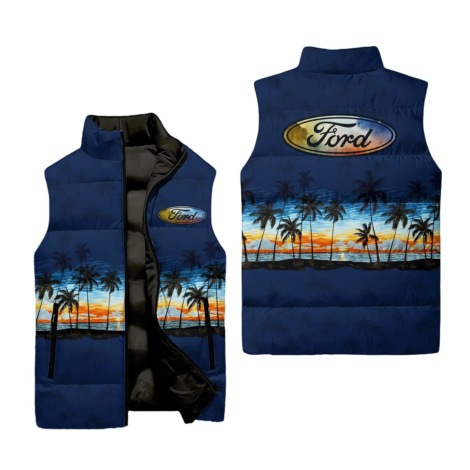 Ford Sleeveless Puffer Jacket SHW017