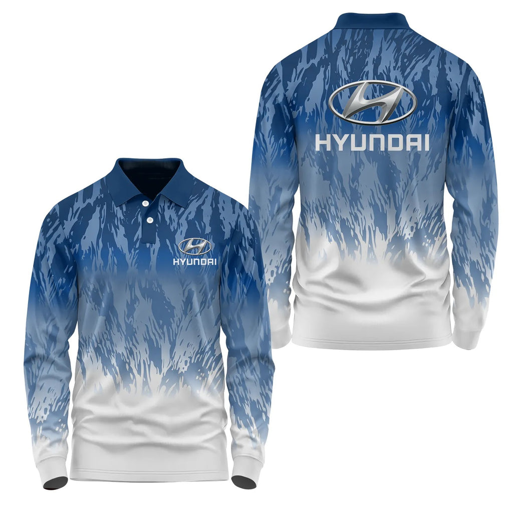 Hyundai Long Sleeve Polo SC069