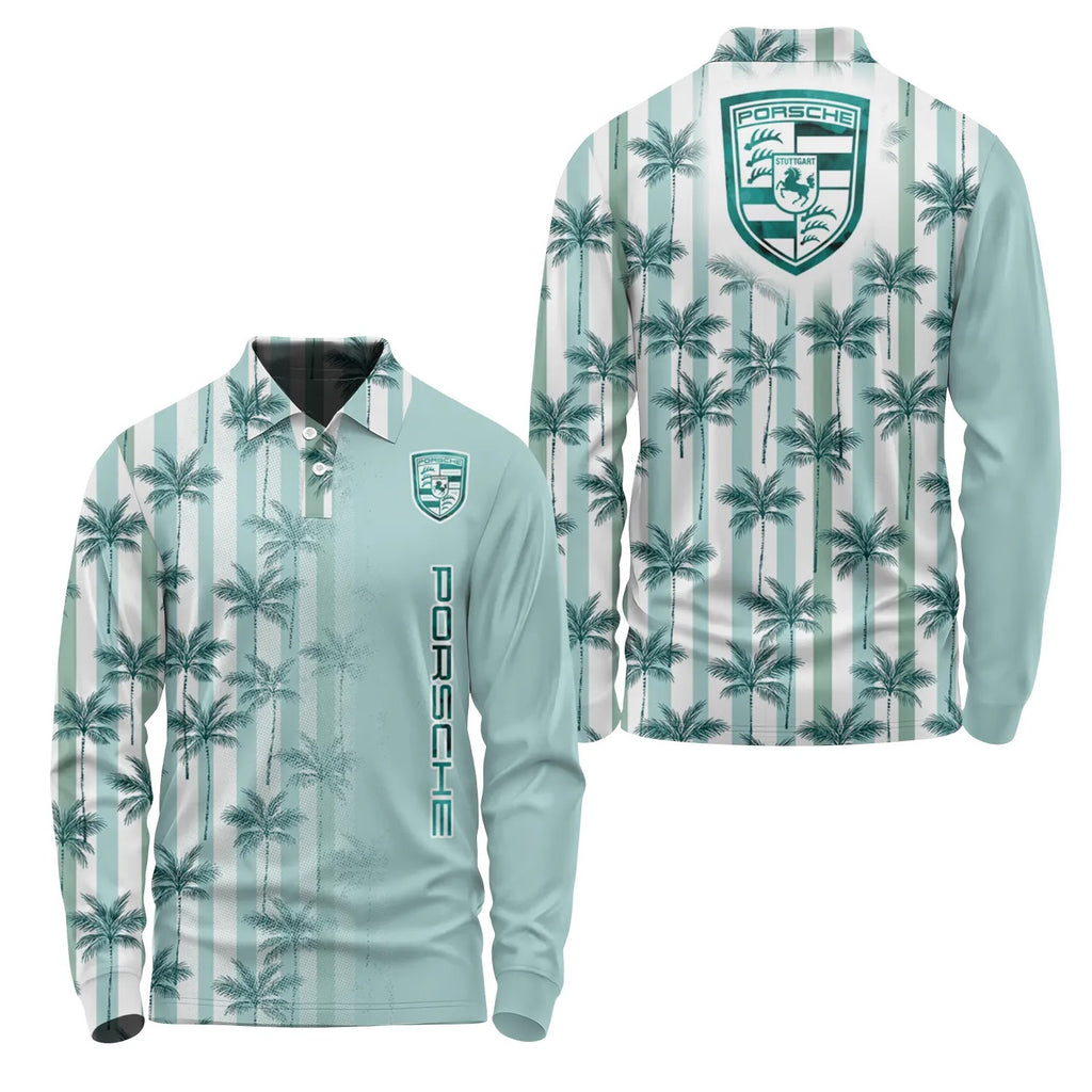 Porsche Long Sleeve Polo SHW028