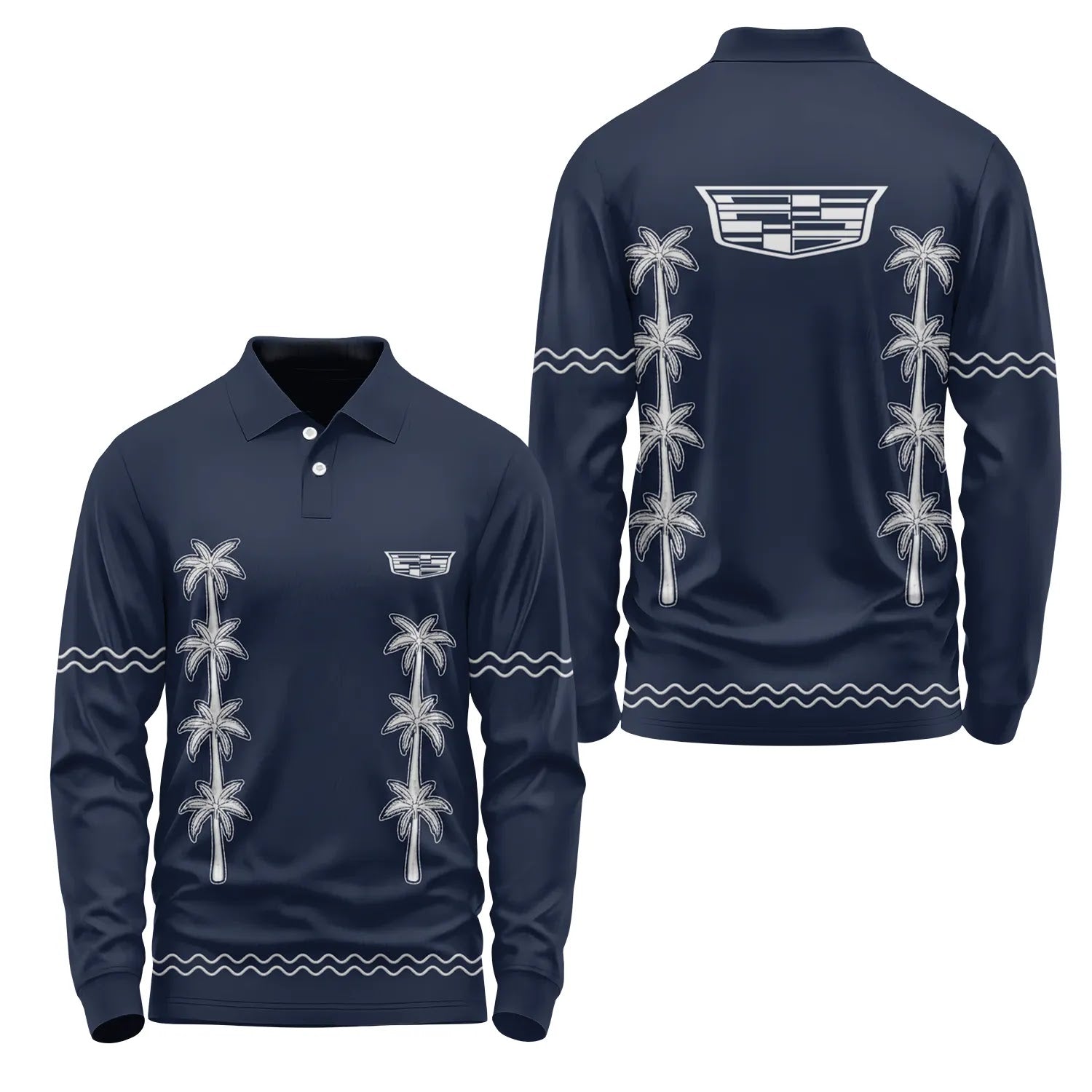 Cadillac Long Sleeve Polo SHW065