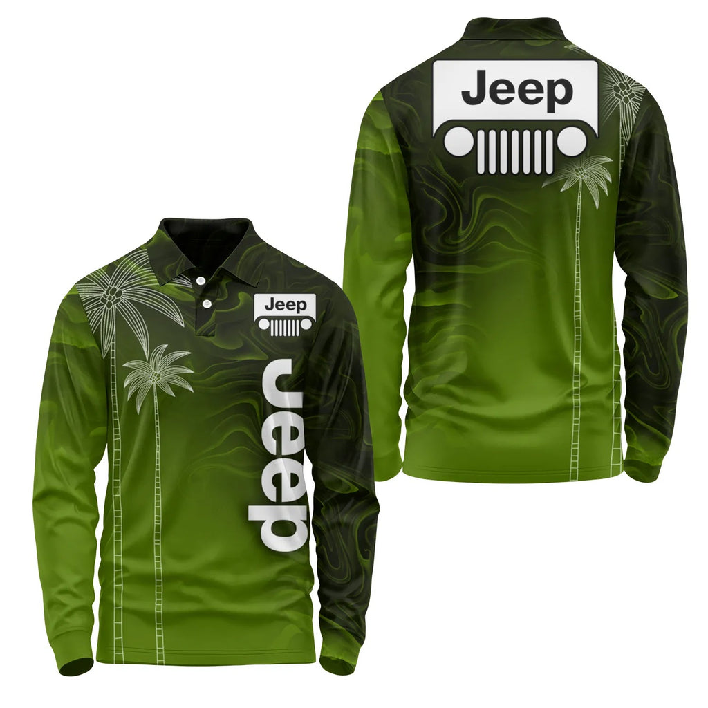 Jeep Long Sleeve Polo SHW070