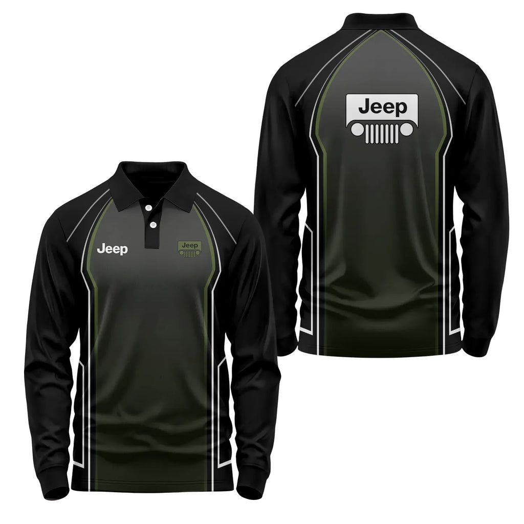 Jeep Long Sleeve Polo SC061