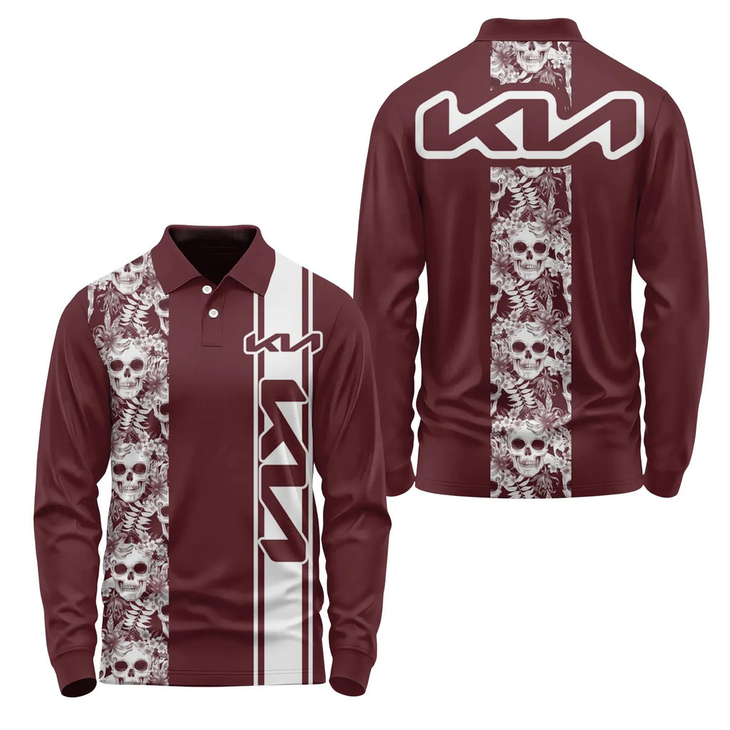 Kia Long Sleeve Polo SHW042