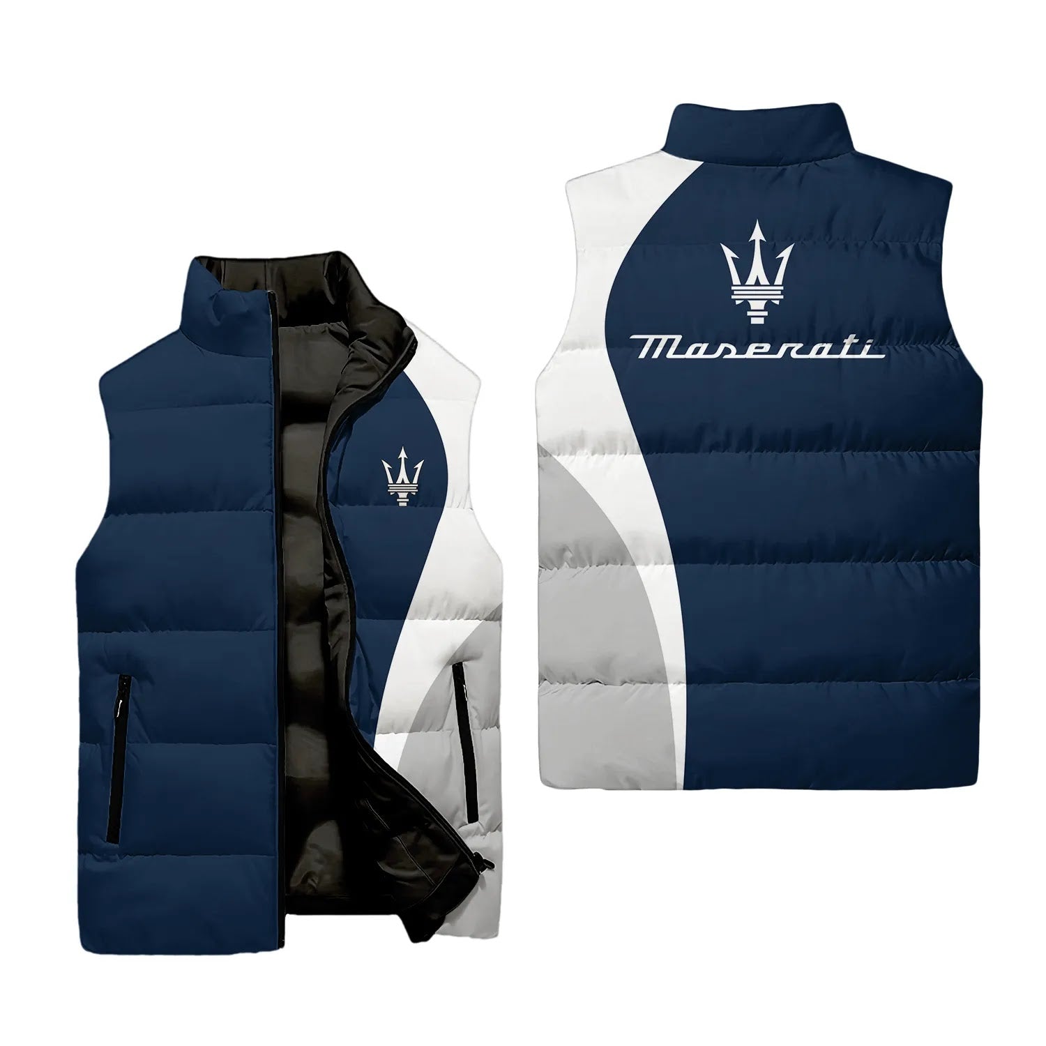Maserati Sleeveless Puffer Jacket SC073