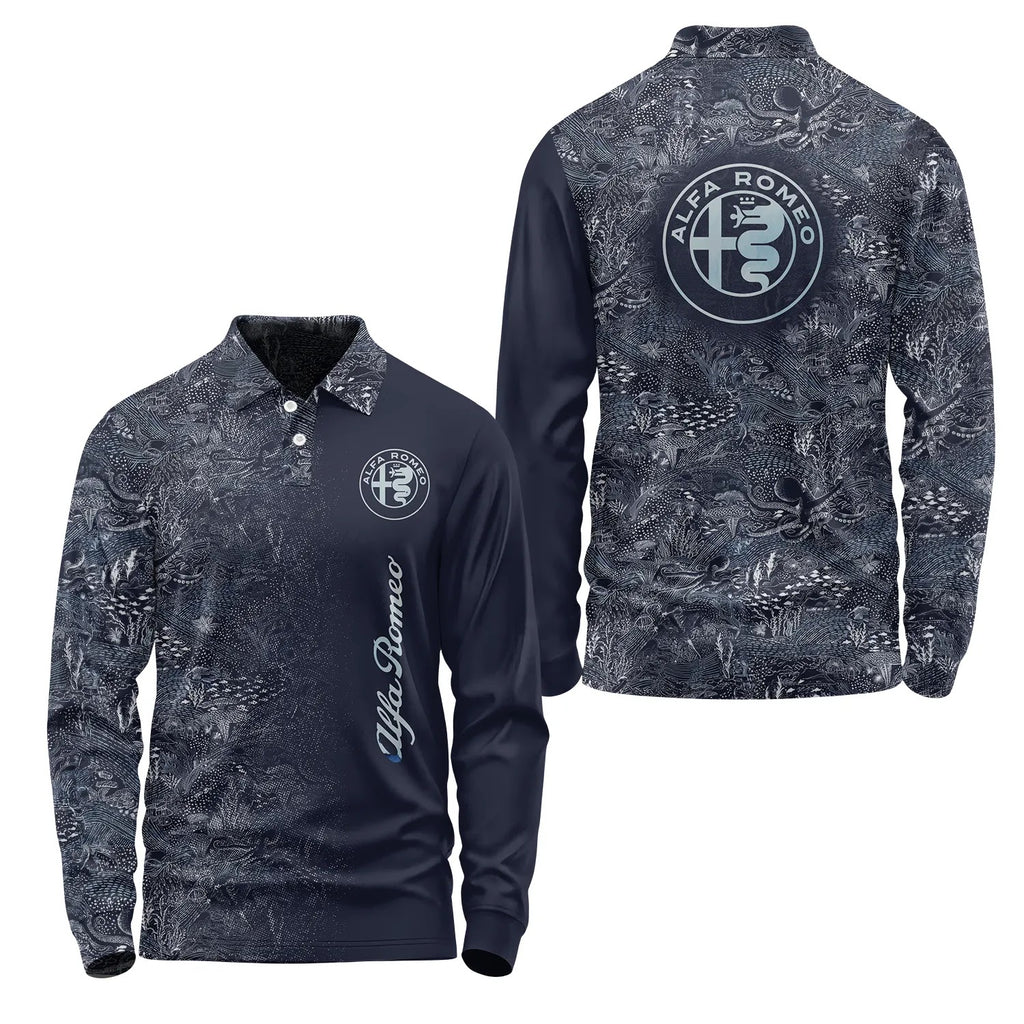 Alfa Romeo Long Sleeve Polo SHW006