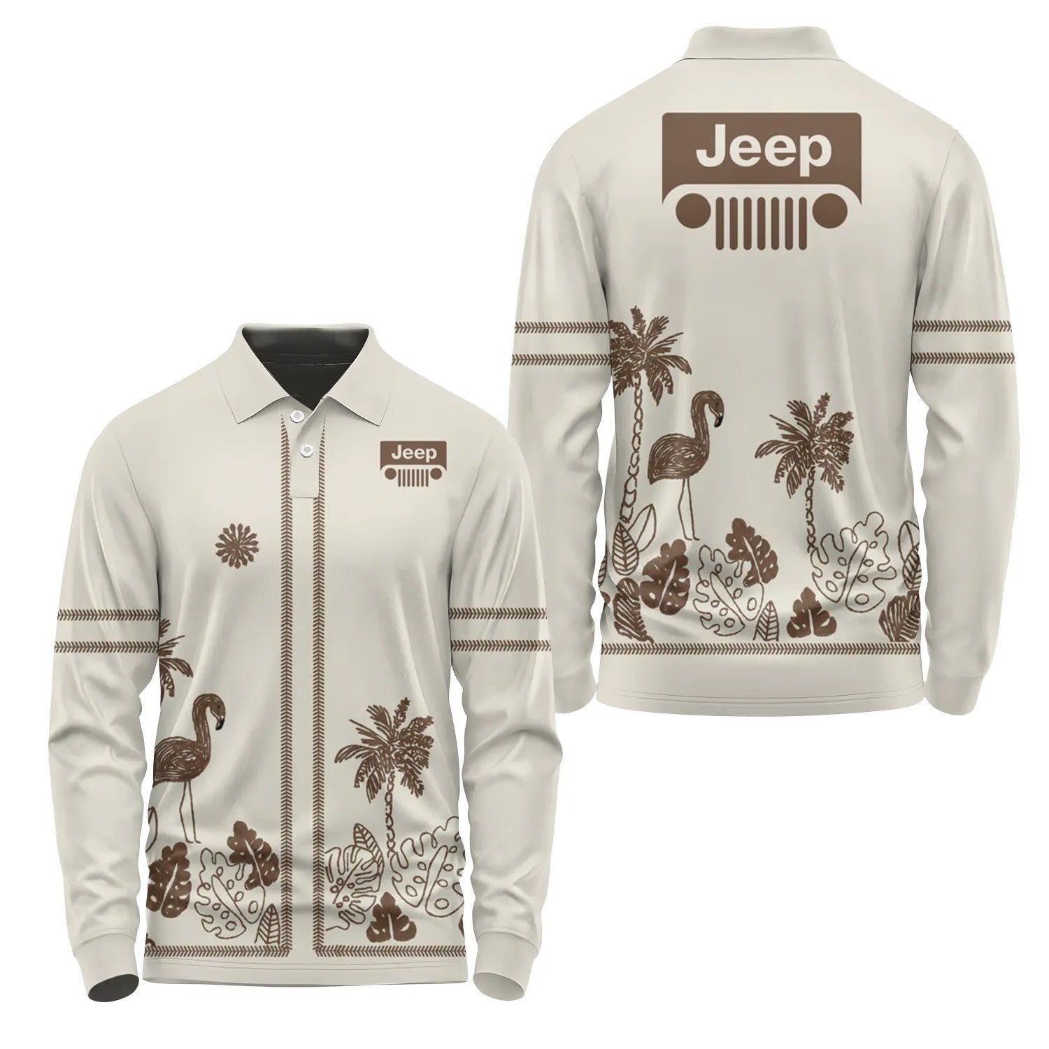 Jeep Long Sleeve Polo SHW044