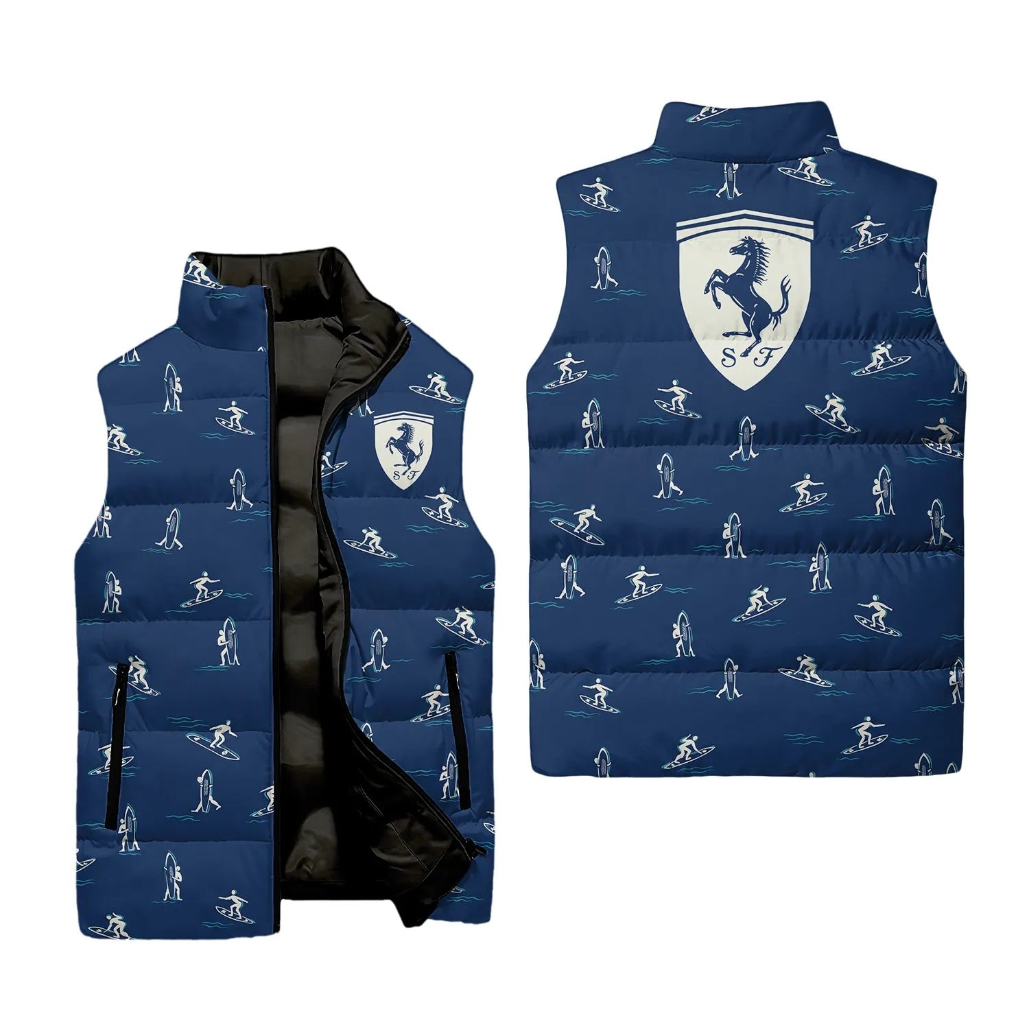 Ferrari Sleeveless Puffer Jacket SHW011
