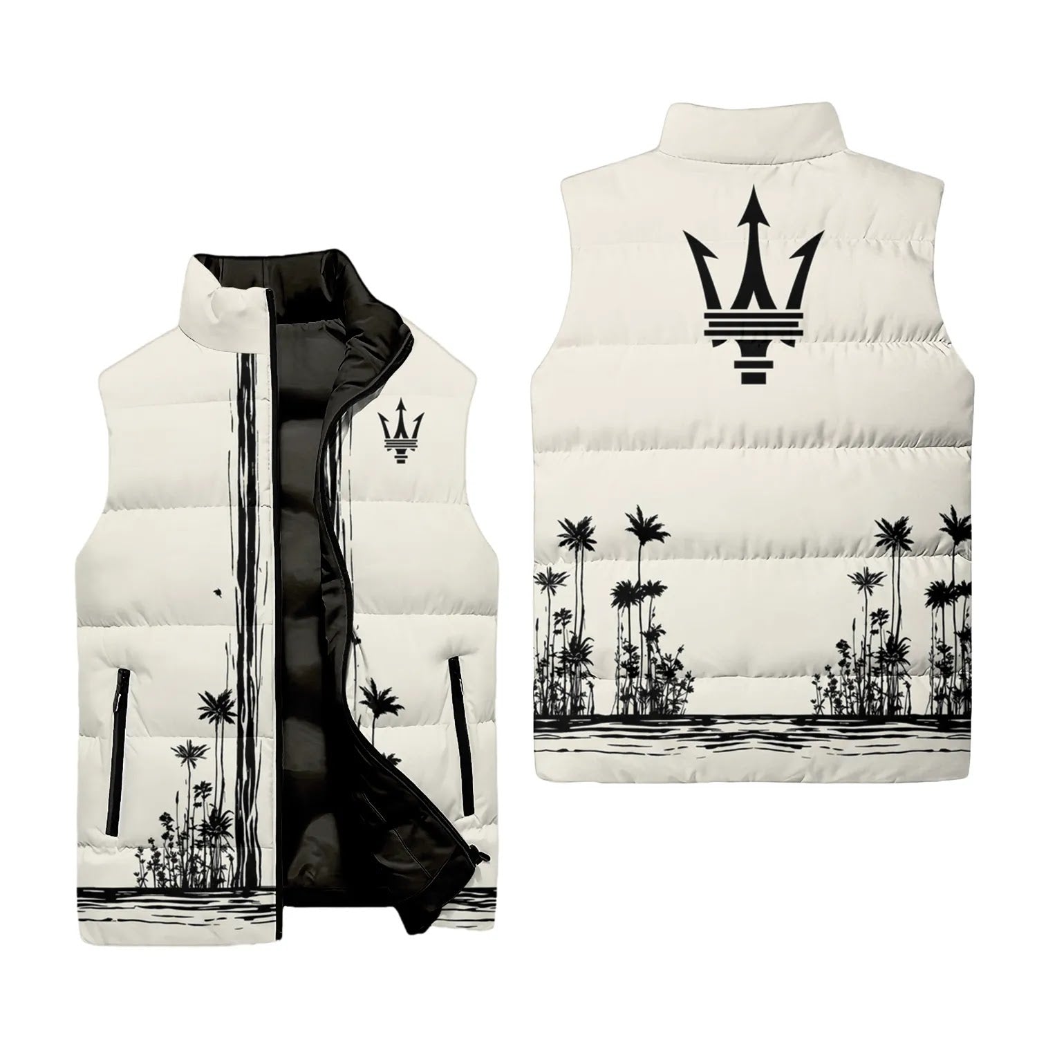 Maserati Sleeveless Puffer Jacket SHW043