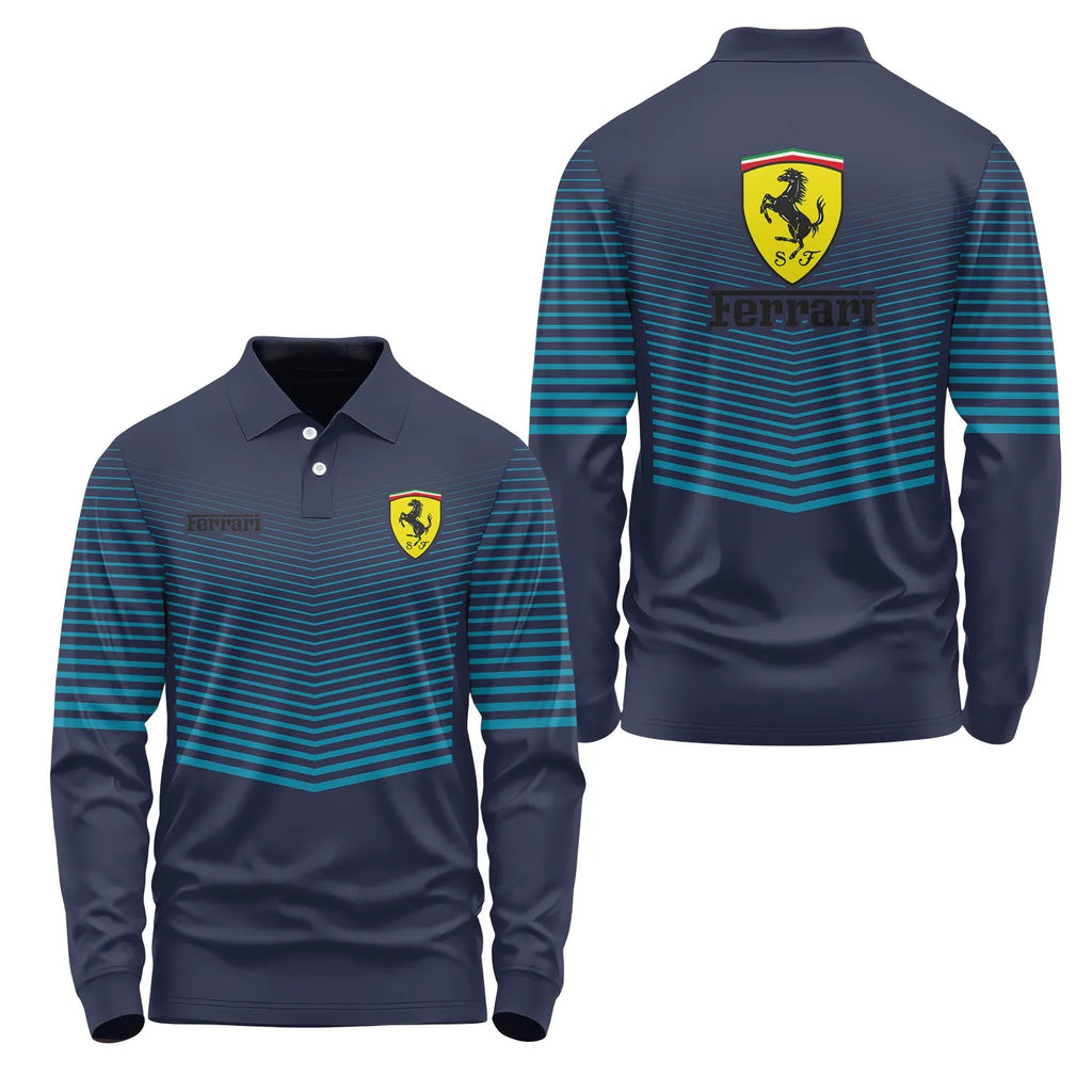 Ferrari Long Sleeve Polo SC099