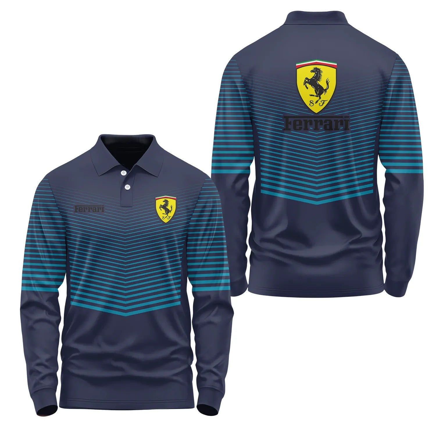 Ferrari Long Sleeve Polo SC099