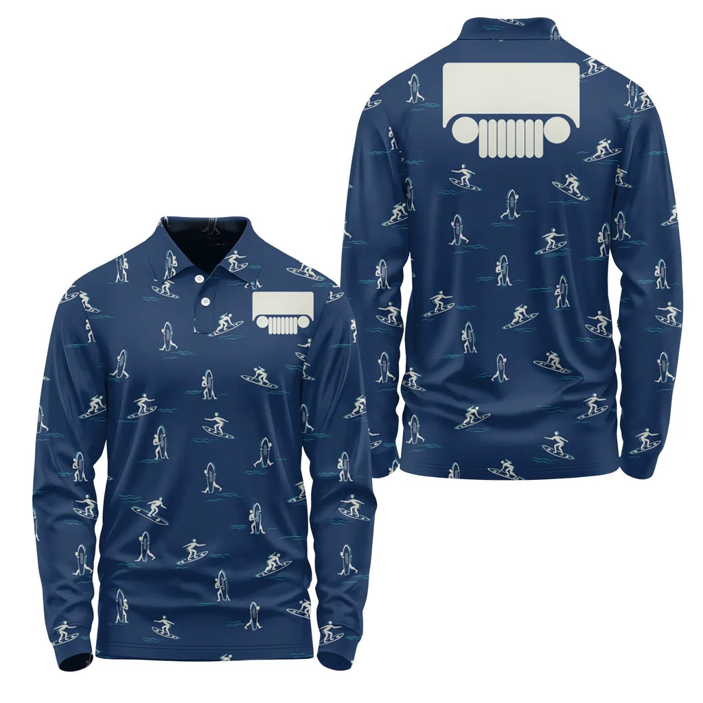 Jeep Long Sleeve Polo SHW011
