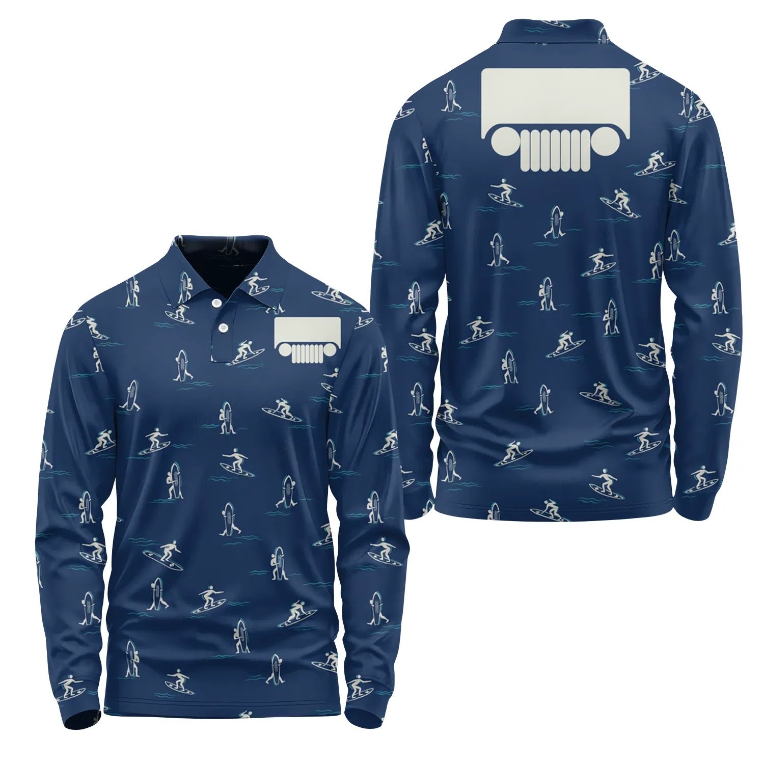 Jeep Long Sleeve Polo SHW011