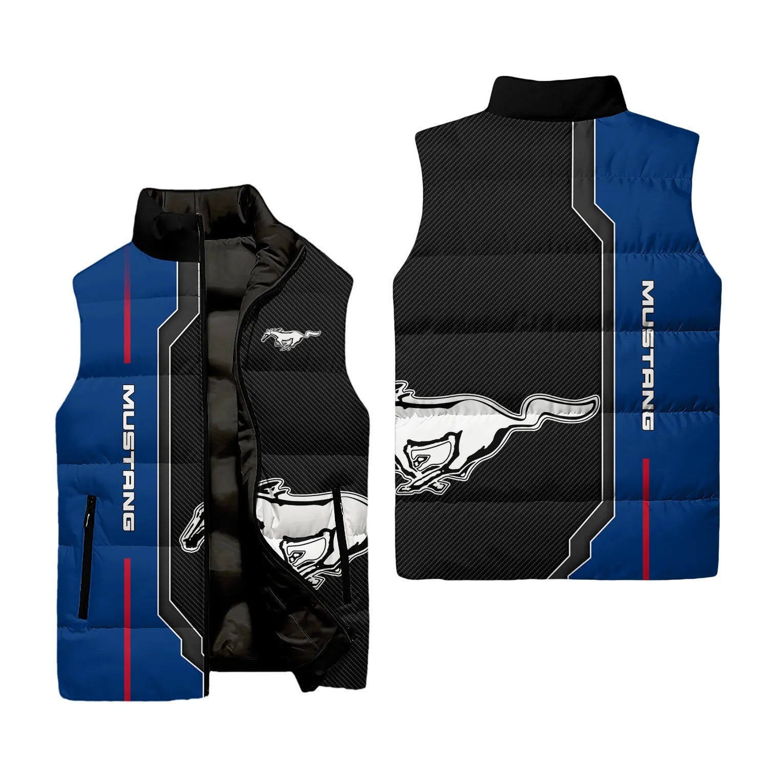 Ford Mustang Sleeveless Puffer Jacket SC042