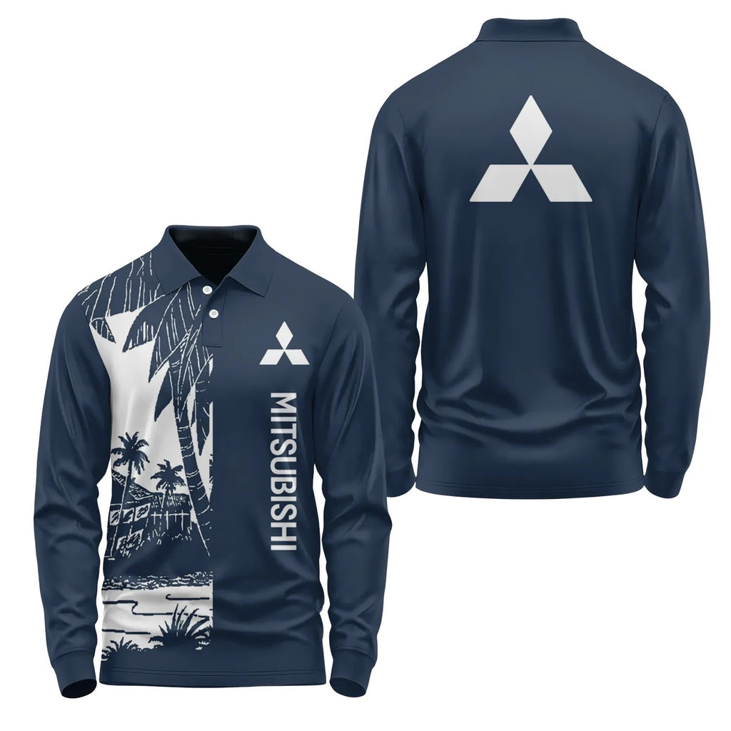 Mitsubishi Long Sleeve Polo SHW031