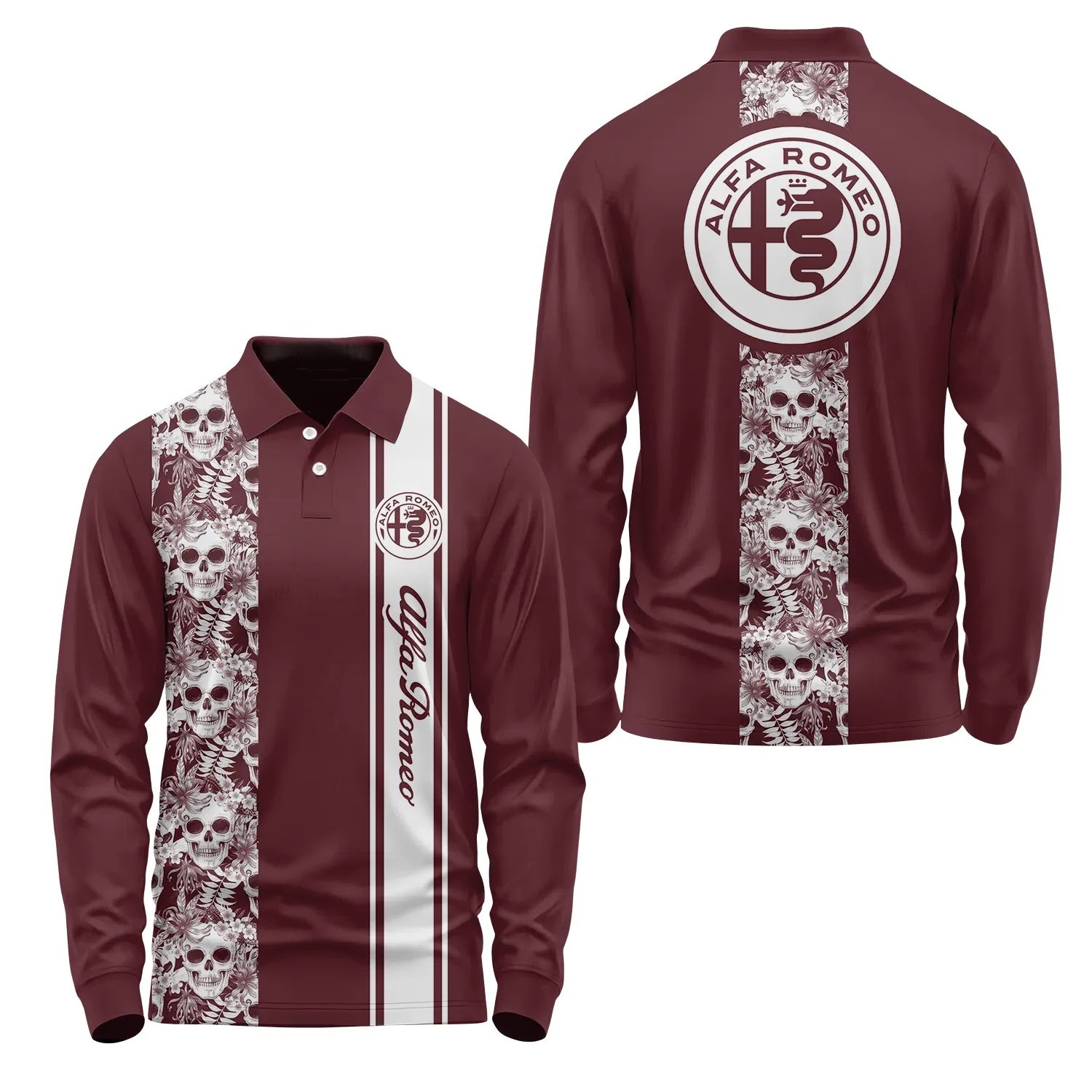 Alfa Romeo Long Sleeve Polo SHW042