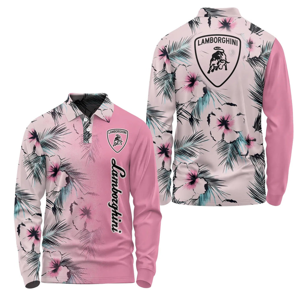 Lamborghini Long Sleeve Polo SHW056