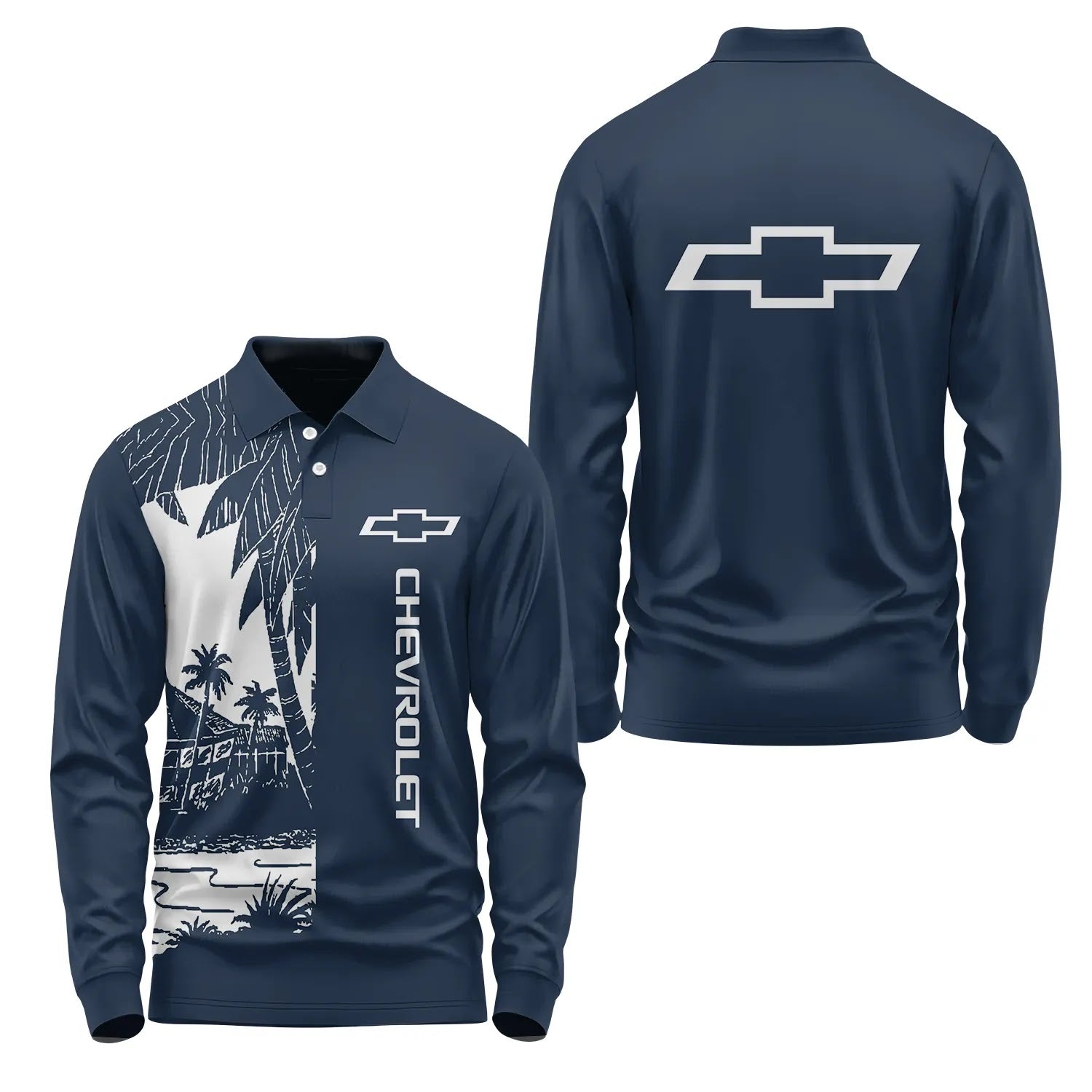 Chevrolet Long Sleeve Polo SHW031