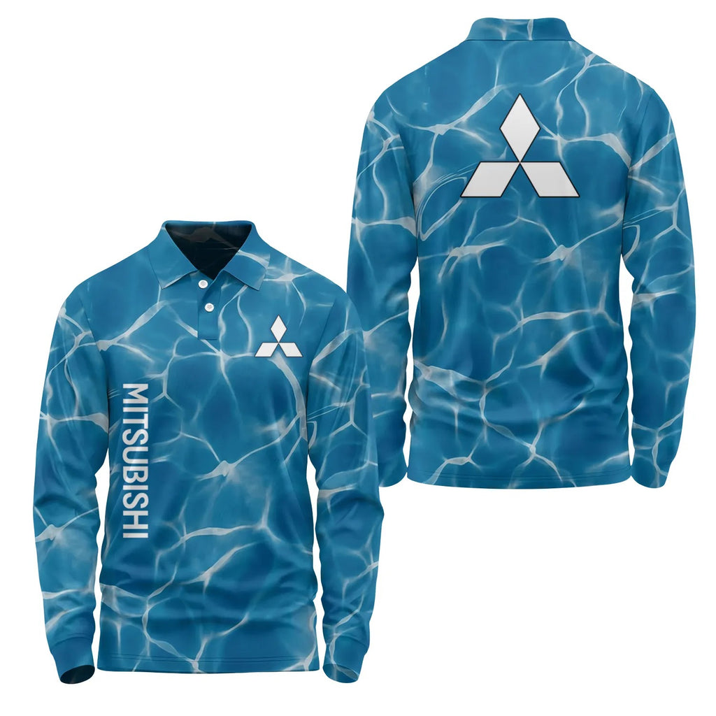 Mitsubishi Long Sleeve Polo SHW035