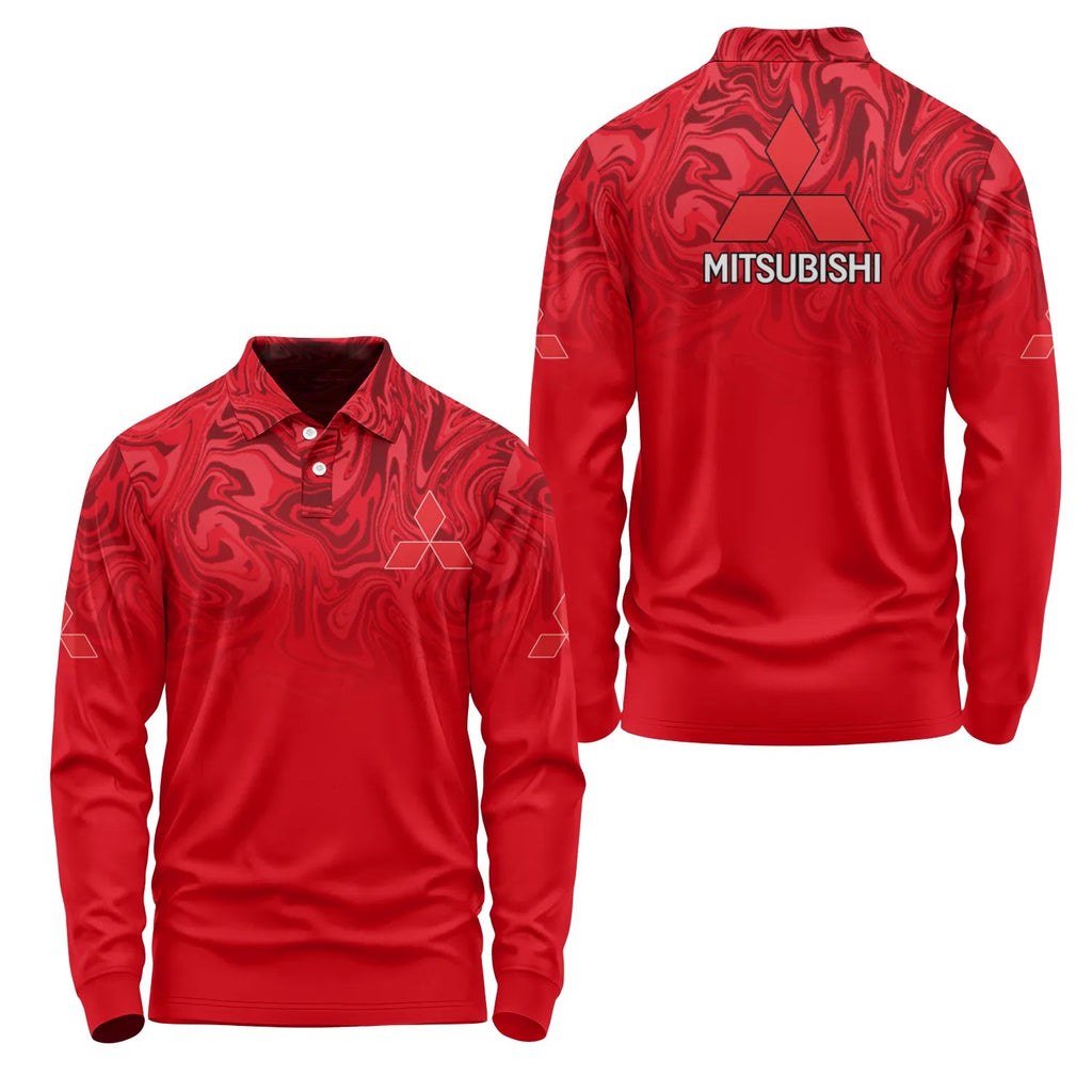 Mitsubishi Long Sleeve Polo SC091