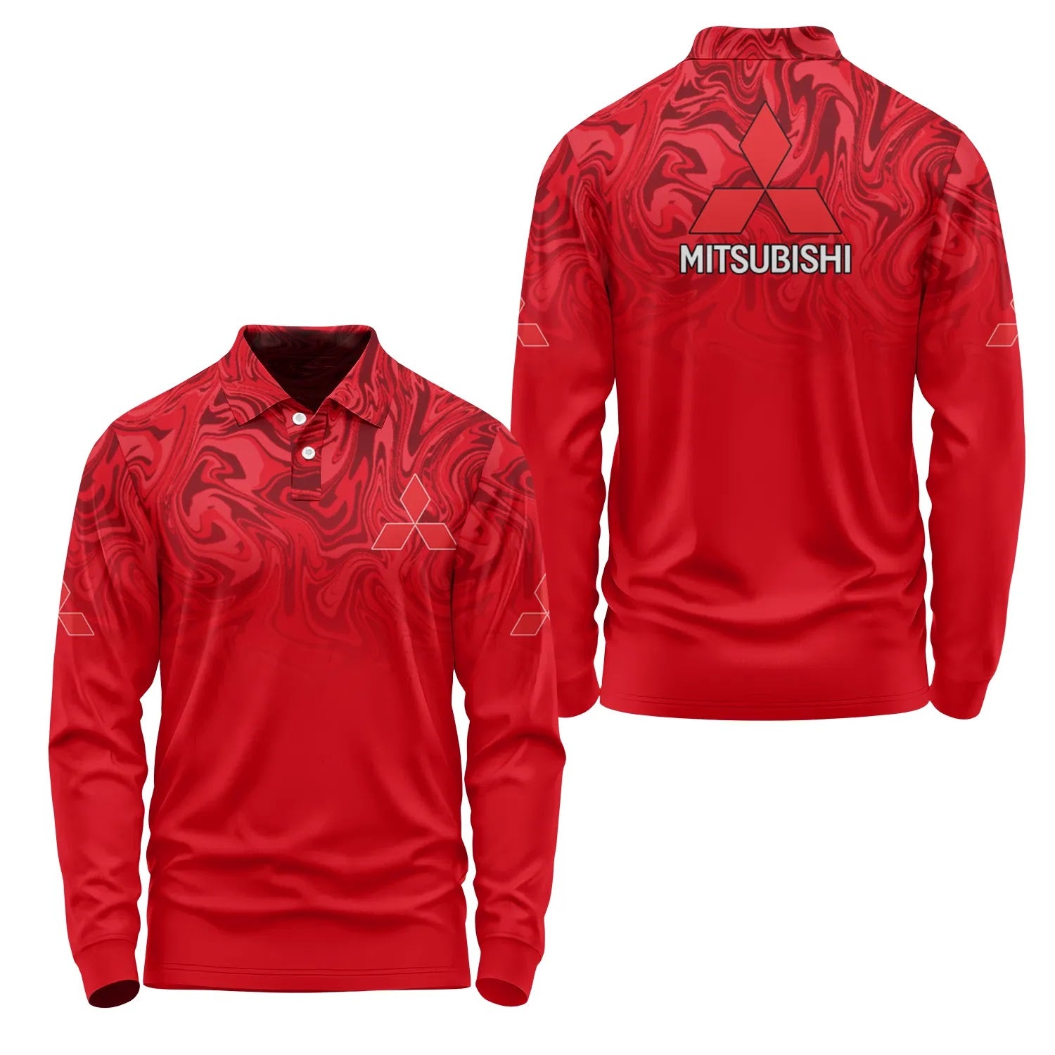 Mitsubishi Long Sleeve Polo SC091
